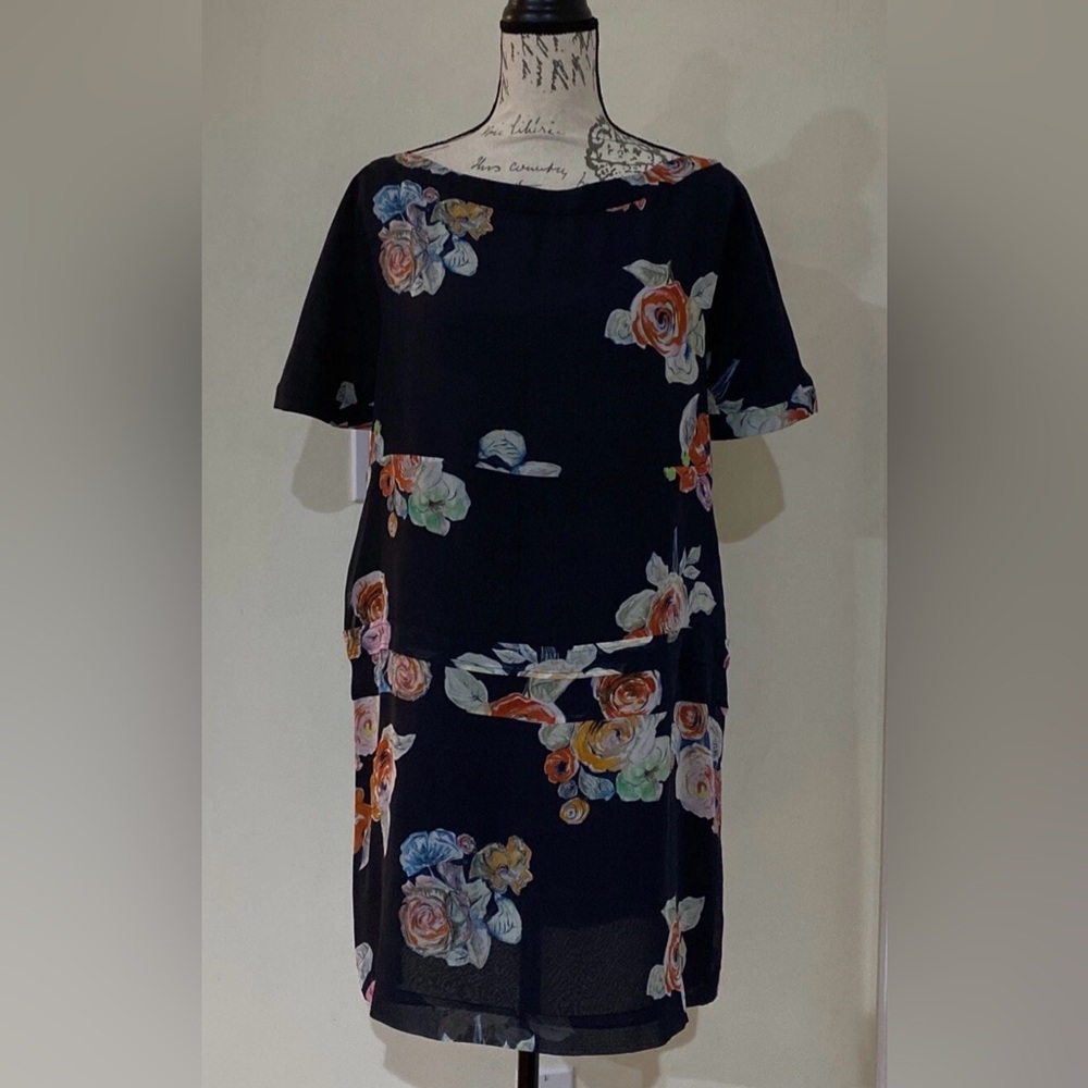 Chloe 2008 Paulo Melim Andersson Silk Floral Summer Dress